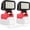 Red, variant on 2 Pack LED Cordless Work Light for Mil*waukee 18V Battery, Jobsite Spotlight with 2 USB Charging Ports, 145° Adjustable Angle, Batteries Not Included