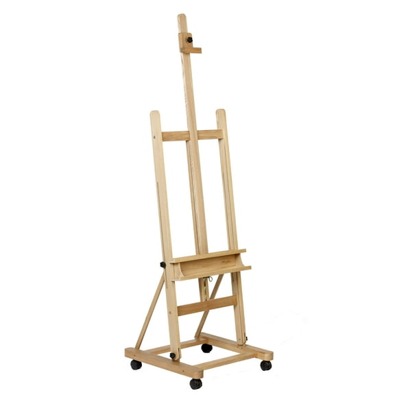 Epic Art Group Bestie H-Frame Studio Easel 70" to 96"H, Solid Birch