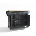 thumbnail image 6 of Crosley Furniture LaFayette Natural Wood Top Kitchen Island in Black, 6 of 6
