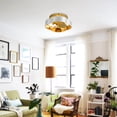 thumbnail image 7 of 12.6" Brass Caged DC Motor Ceiling Fan,  Modern Style, Flush Mount, 3000K Color Temperature, 3-Speed, 7 of 7
