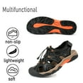 thumbnail image 4 of Mens Sports Sandals Outdoor Non-slip Hiking Shoes Summer Comfortable Beach Shoes Lightweight Closed Toe Water Shoes Black 10.5 UK, 4 of 7