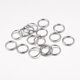 thumbnail image 1 of Open Jump Rings Brass Jump Rings Cadmium Free & Lead Free Gunmetal 10x1mm 18 Gauge Inner Diameter: 8mm about 2600pcs/500g, 1 of 2
