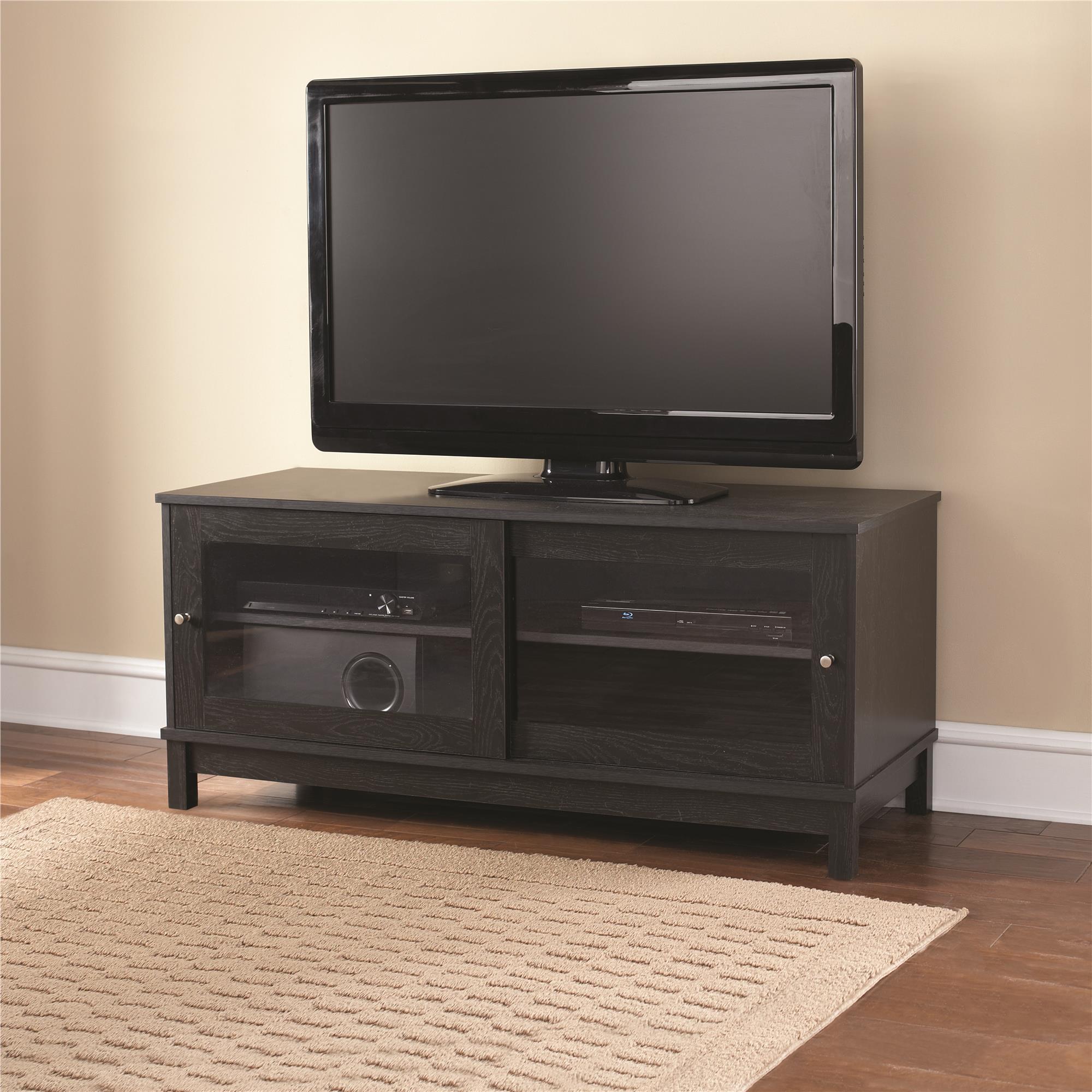 Mainstays TV Stand for TVs up to 55", Multiple Finishes - Black - image 2 of 9
