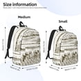 thumbnail image 4 of Daiia Rice Harvest Vintage Canvas Backpack for Men and Women ,Hiking Backpack,Travel Laptop Bag for School,Large Capacity Backpack, 4 of 8