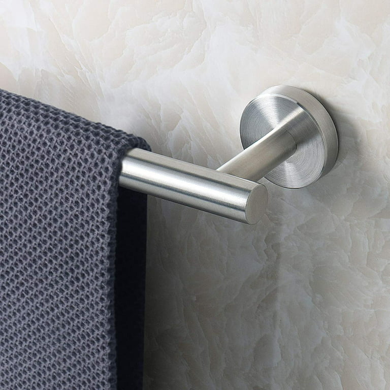 NearMoon Bathroom Towel Bar, Bath Accessories Thicken Stainless Steel Shower Towel Rack for Bathroom, Towel Holder Wall Mounted (Brushed Nickel, 16