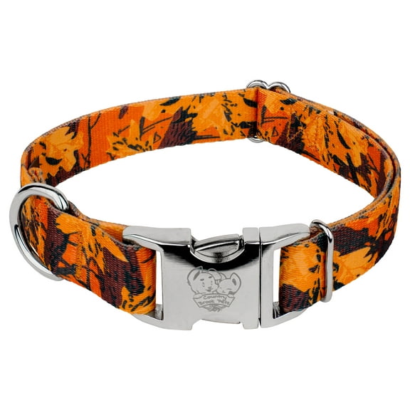 Country Brook Petz® Premium Orange Sunset Camo Dog Collar, Large