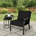 thumbnail image 3 of Better Homes & Gardens 42" x 24" Black Rectangle Outdoor 2-Piece Deep Seat Cushion, 3 of 9