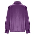 thumbnail image 6 of Admvng Women's Satin Work Shirt Long Sleeve Button Down Blouse for Office Formal Wear, 6 of 6