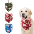 thumbnail image 3 of 2 piezas Navidad mascota escupir toalla Perro toallita algodón estampado gato bufanda babero MFZFUKR CPB-US-FXT43-2, 3 of 5