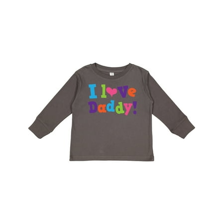 

Inktastic I Love Daddy Girls Gift Toddler Toddler Girl Long Sleeve T-Shirt