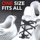 thumbnail image 4 of Kiwi Sneaker Cordones Para Zapatos Sin Atar Blanco Talla Única 1 Par, 4 of 5