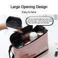 thumbnail image 5 of Portable Square Bag Wash Pouch Organizer Case Cosmetic Pouch Cosmetic Cases Large Capacity Travel Storage Bag Storage Bag Storage Toiletry Bag Makeup Bags Cosmetic Bag BLUE, 5 of 8