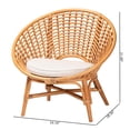 thumbnail image 4 of bali & pari Aerin Modern Bohemian Natural Rattan Accent Chair, 4 of 21