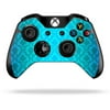 Skin Decal Wrap for Microsoft Xbox One or One S Controller Blue Vintage