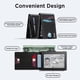 thumbnail image 5 of Funda plegable Wallet Umoven de piel con bloqueo RFID, color negro, 5 of 8
