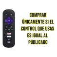 thumbnail image 2 of Control Remoto Compatible Con Tcl Roku Tv Generico + Pilas, 2 of 3