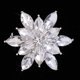 thumbnail image 1 of Festival De Navidad De Nieve Diamante Rhinestone Broche De Boda Banquete Hugo Pin de broche de copo de nieve de Navidad, 1 of 8