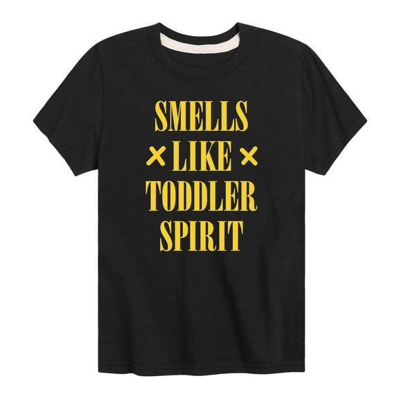 Instant Message - Smells Like Toddler Spirit-Toddler And Youth Short Sleeve Graphic T-Shirt