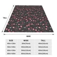 thumbnail image 2 of Yiaed Valentine'S Day Pattern Fleece Throw Blanket,Fleece Throw Blankets for Couch & Bed All Season Use -80"x60", 2 of 4