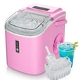 thumbnail image 4 of EUHOMY Countertop Ice Maker 26 lbs/Day Portable Self-Cleaning, 9 Bullet Ice in 6 Min, Pink, 4 of 9
