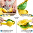 thumbnail image 4 of Metal 2-in-1 Lemon Lime Squeezer - Hand Juicer Lemon Squeezer - Max Extraction Manual Citrus Juicer, 4 of 5