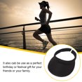 thumbnail image 3 of Sombrero protector solar ajustable sweethay para playa viaje Camping verano correr sol sombra negro, 3 of 6