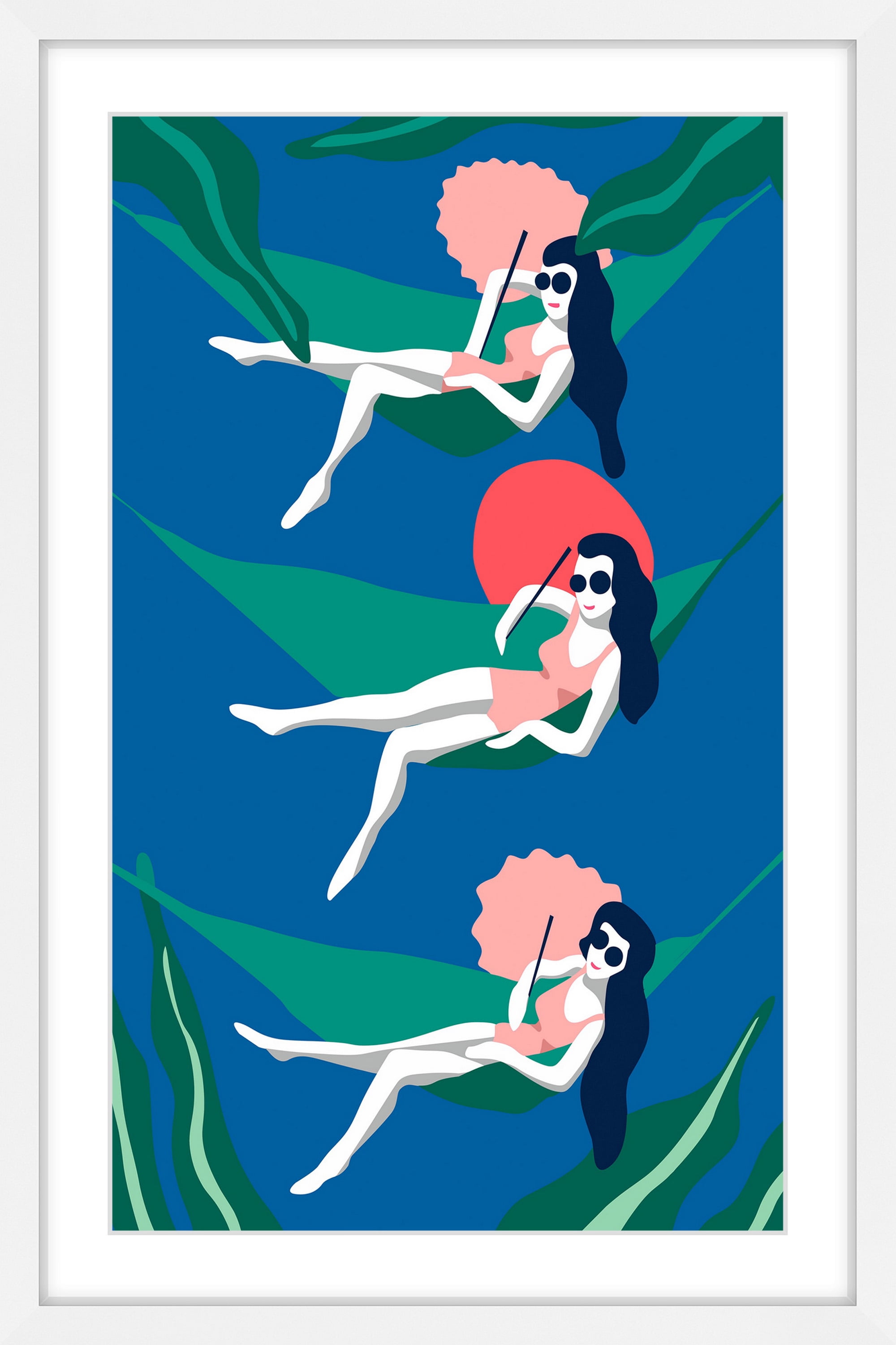 Summer Swing Framed Painting Print