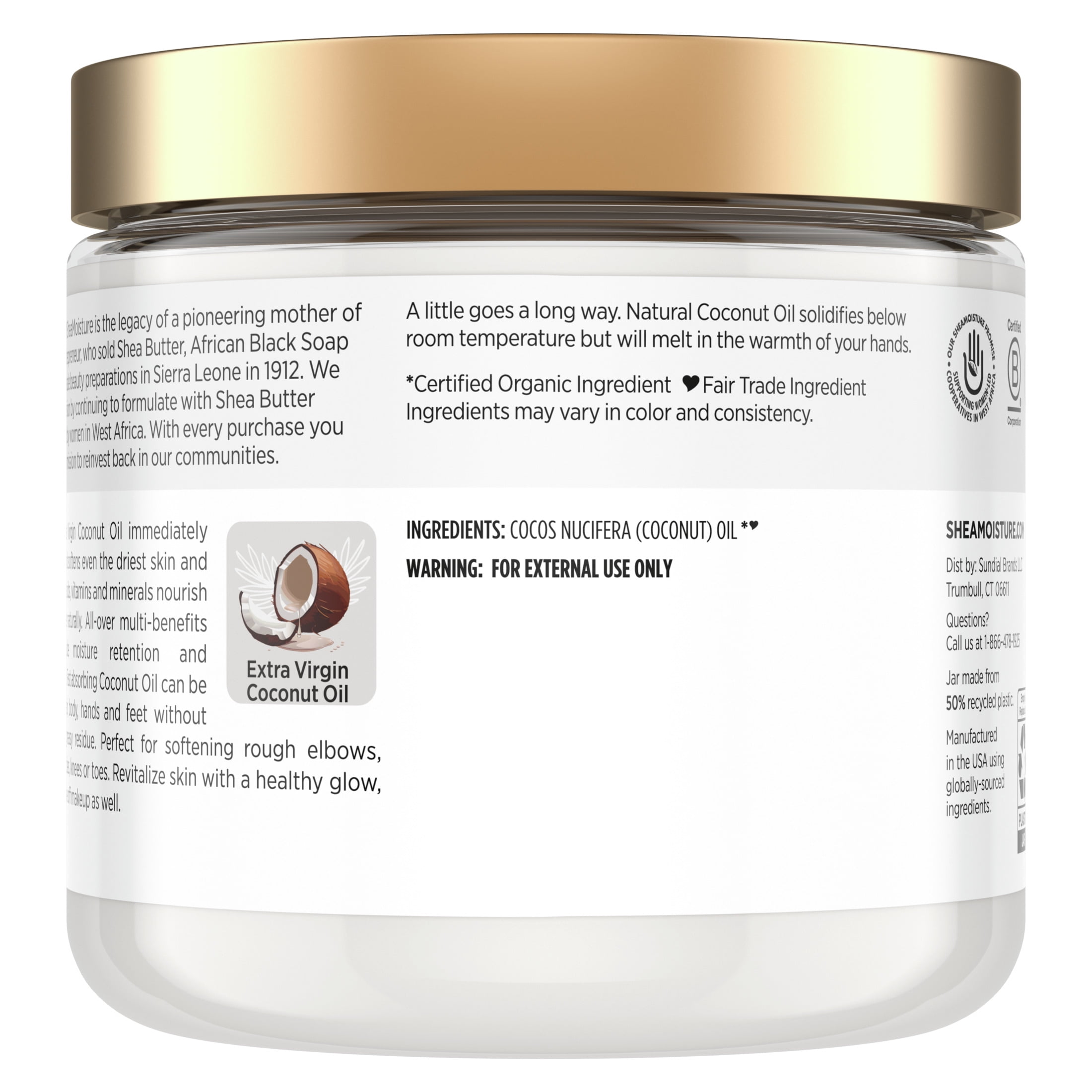 Shea Moisture 100% Virgin Coconut Oil Daily Moisturizing Body Lotion, 15 fl  oz