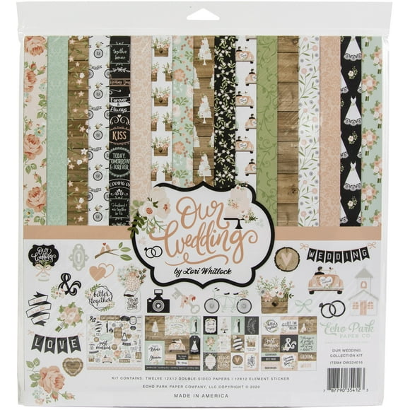 Echo Park Collection Kit 12"X12"-Our Wedding