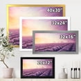 thumbnail image 4 of Lavender Fields During Sunrise 32 in x 16 in Framed Painting Canvas Art Print, by Designart, 4 of 4