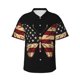 thumbnail image 1 of Balery Patriotic USA Butterfly Art Camisas hawaianas de manga corta para hombre, camisas playeras de corte holgado, camisas de vacaciones con botones,Small, 1 of 7