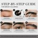 thumbnail image 2 of Kit de Color para Cejas DLUX PROFESSIONAL Marrón Oscuro de Larga Duración, 2 of 9