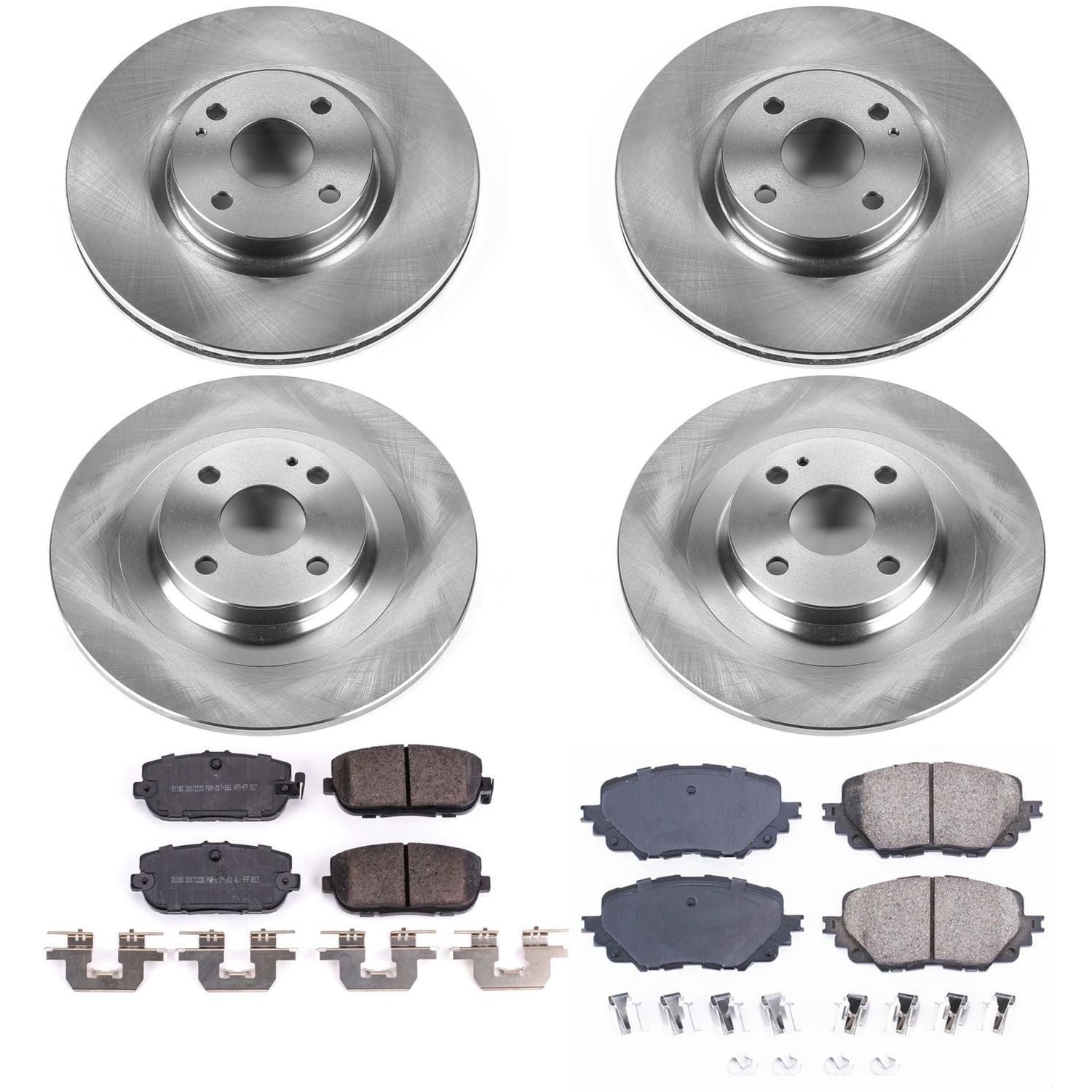 PowerStop Front and Rear Stock Replacement Brake Pad and Rotor Kit Fits: FIAT MAZDA Select Models KOE7359