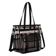 thumbnail image 2 of ibiyuan Clear Bag for Stadium Events Clear Tote Bag with Zipper Closure Adjustable Strap for Sports Fans Crossbody Bag for Concerts Sports Events Festivals, 2 of 8