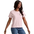 thumbnail image 5 of Hanes T-Shirt Short Sleeve Tee Essentials Womens Midweight Crewneck 100% Cotton, 5 of 5