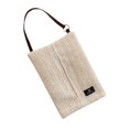 thumbnail image 4 of Organizador de bolsas de pañuelos tejidos Gloria Beige, caja de pañuelos de escritorio para acampar, baño y hogar, 4 of 9