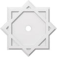 thumbnail image 1 of Ekena Millwork CMP20AL-02000 20 Pouces OD x 2 Pouces ID Carré Axel Architectural Grade PVC Contemporain Médaillon de Plafond, 1 of 1