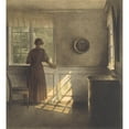 thumbnail image 2 of Peter Ilsted 20x22 Gold Ornate Framed and Double Matted Museum Art Print Titled - Morning Sun (1913), 2 of 4