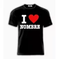 thumbnail image 1 of Playeras Camiseta I Love Personalizada Corazon Tallas Unisex, 1 of 6