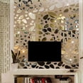 thumbnail image 4 of Decorative Oval Acrylic Mirror Wall Sticker Art Home DIY Frameless Backgrounds Decor Mirrors, 4 of 5