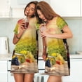 thumbnail image 4 of Balery Red Wine Glasses Camisón de manga corta con cuello redondo para mujer, cómodo y elegante., 4 of 6