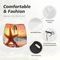 thumbnail image 6 of Lsque Starfish Sunset Sea Beach Printed Women's Running Shorts with Liner Pockets,Elastic Quick Dry Workout Athletic Gym Yoga Shorts,Womens High Waist Shorts-Large, 6 of 9