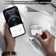 thumbnail image 5 of Estuche de carga inalámbrica compatible con AirPods Pro 3, estuche de reemplazo para cargador AirPods Pro 3a generación con función de emparejamiento Bluetooth, sin audífonos, blanco, 5 of 7