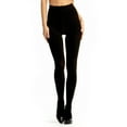 thumbnail image 2 of Women's MeMoi MO-892 FirmFit Control Top Tights (Black 1X-2X), 2 of 2