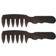 thumbnail image 1 of Peine de dientes anchos, 2 piezas, peine profesional para hombres, peine para peinar, peine para peluquería para hombres, funcionalidad de alta precisión, 1 of 12
