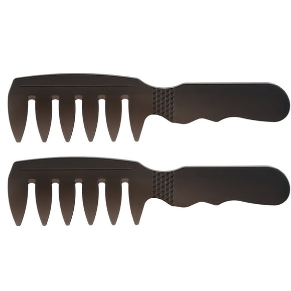 Peine de dientes anchos, 2 piezas, peine profesional para hombres, peine para peinar, peine para peluquería para hombres, funcionalidad de alta precisión