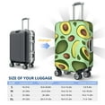 thumbnail image 6 of Easygdp Avocado With Seeds Print Elastic and Washable Suitcase Protective Cover with Hidden Zipper Fits 18-32 inch Luggage -Large, 6 of 9