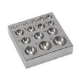 thumbnail image 1 of Steel Dapping Block Semi Circular Metal Forming Tool Doming Die Blocks for Jewelry Making, 1 of 4