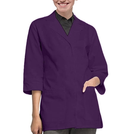 Panda Uniform by HeedFit Women s 32 3/4 Sleeve Lab Coat with Multi-Colored Plus Size XXS Royal