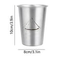 thumbnail image 7 of Guozer Metal Coffee Mugs Shatterproof Camping Cup without Handle Chilling Beer Glasses for Travel, Outdoor, Camping, Everyday, Restaurant, 7 of 7